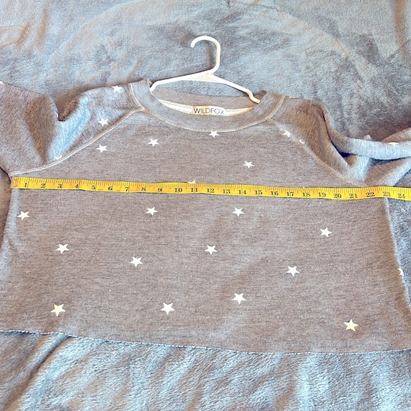 Wildfox Couture Women's Football Star Monte Crop Sweatshirt XS Oversized Lounge - Picture 9 of 9